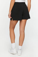 Drawstring Vented-Hem Shorts