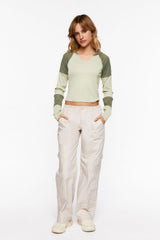 Colorblock Long-Sleeve Tee