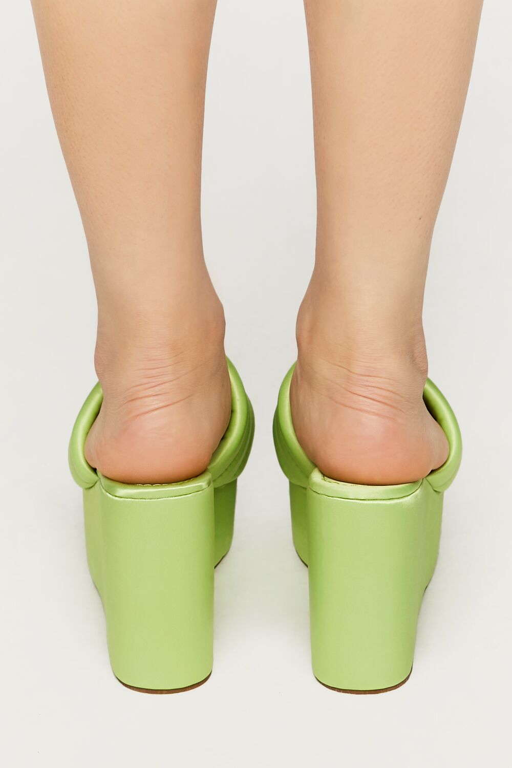 Satin Wrapped Platform Wedges