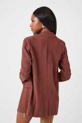 Double-Breasted Notched Blazer