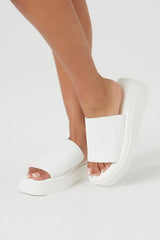 Ribbed Flatform Sandals