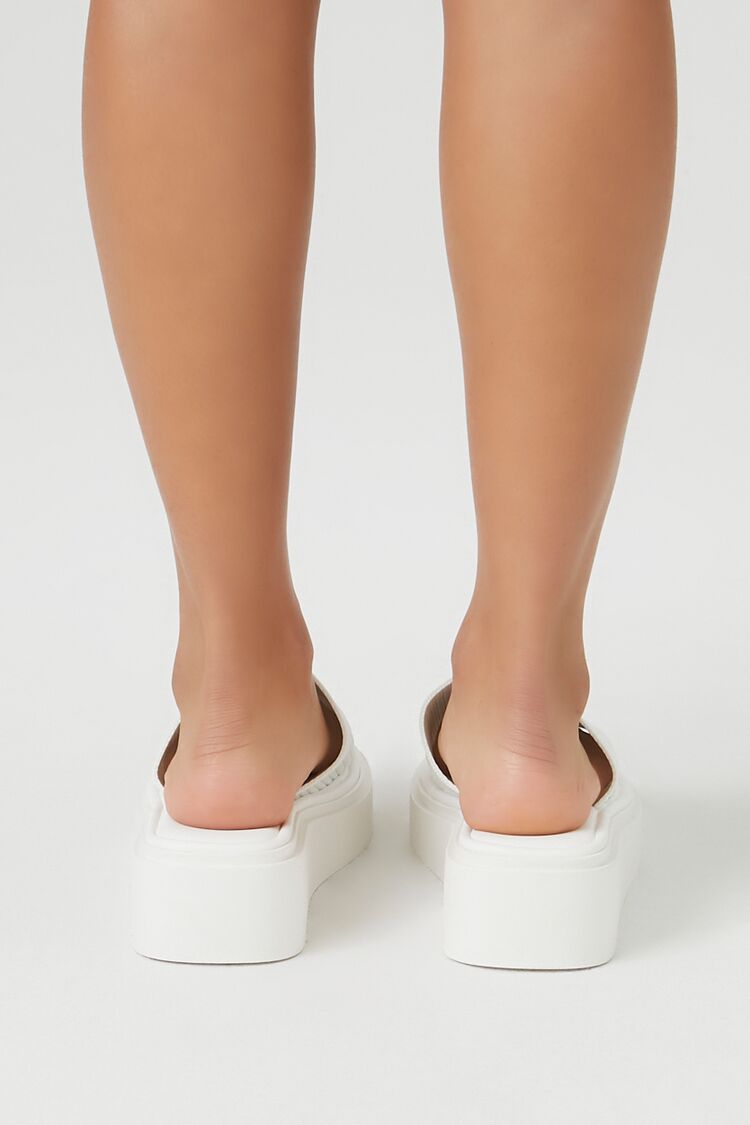 Ribbed Flatform Sandals