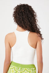 Faux Crystal Racerback Bodysuit