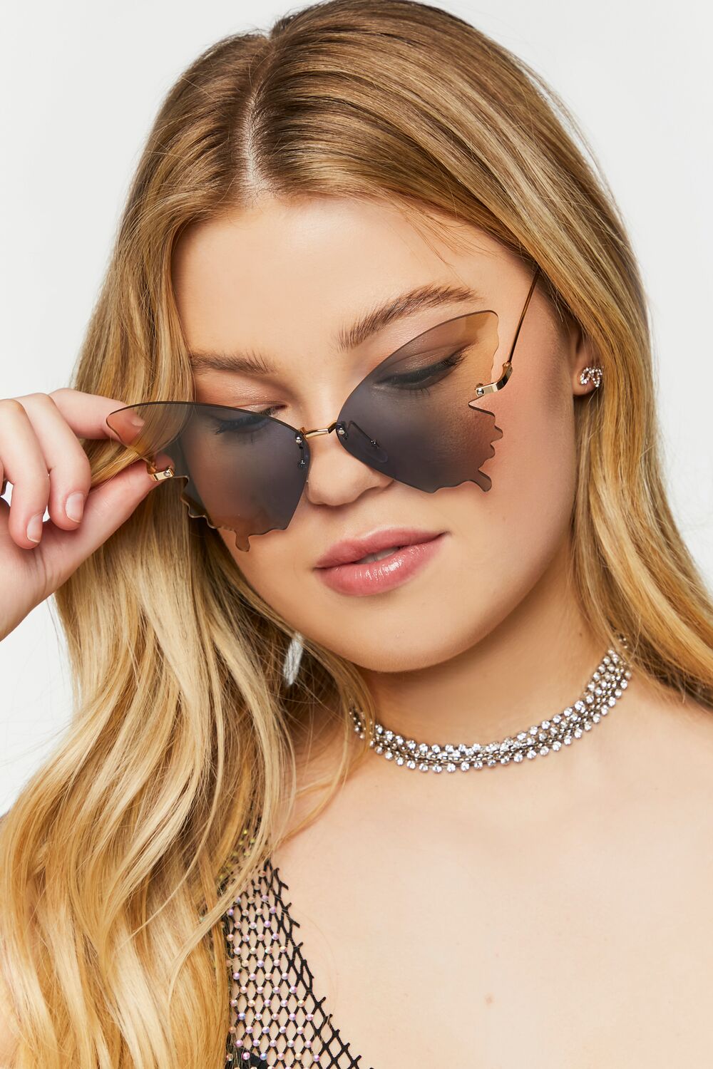 Rimless Butterfly Sunglasses
