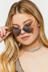 Rimless Butterfly Sunglasses