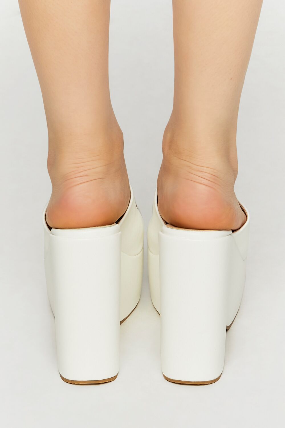 Faux Leather Platform Wedges