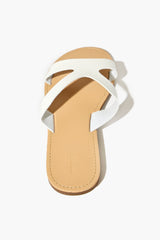 Faux Leather Strappy Flat Sandals