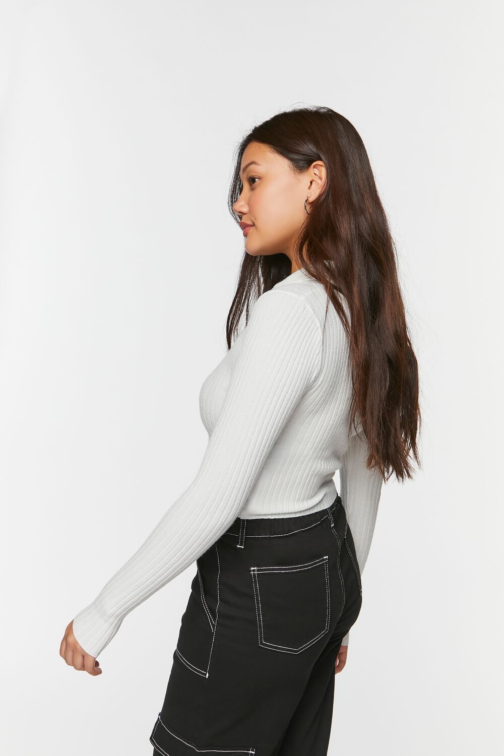 Zip-Up Cardigan Sweater