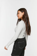 Zip-Up Cardigan Sweater