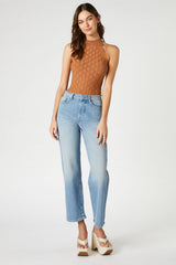 Sleeveless Sweater-Knit Bodysuit