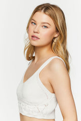 Sweater-Knit Cropped Tank Top