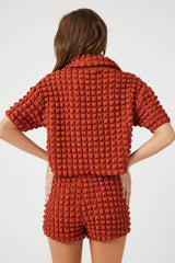 Textured Short-Sleeve Shirt