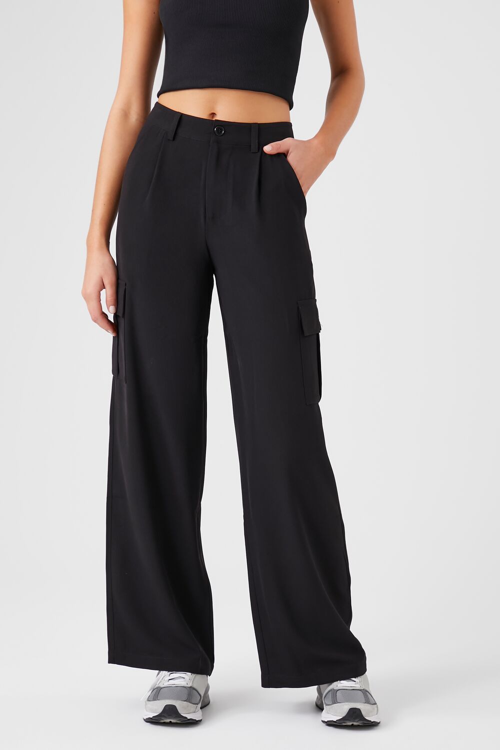 Wide-Leg Cargo Pants