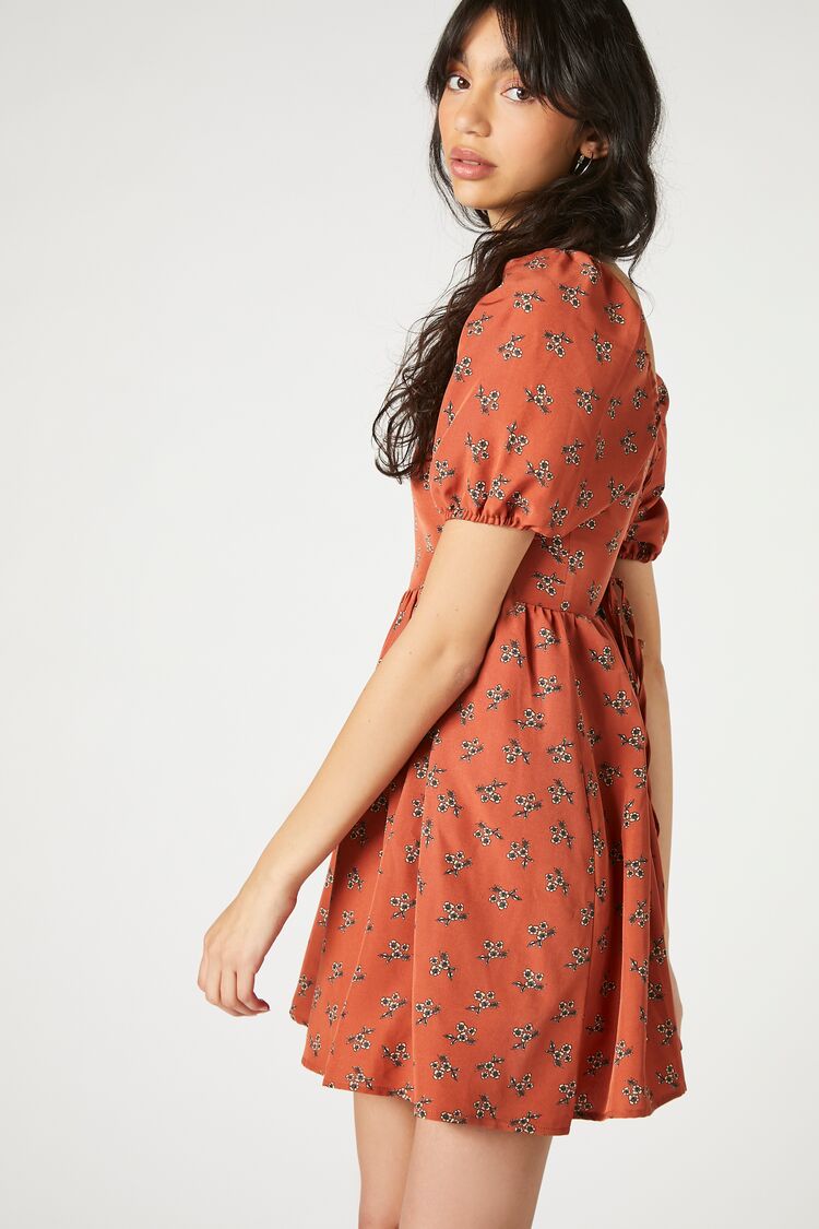 Floral Fit & Flare Mini Dress