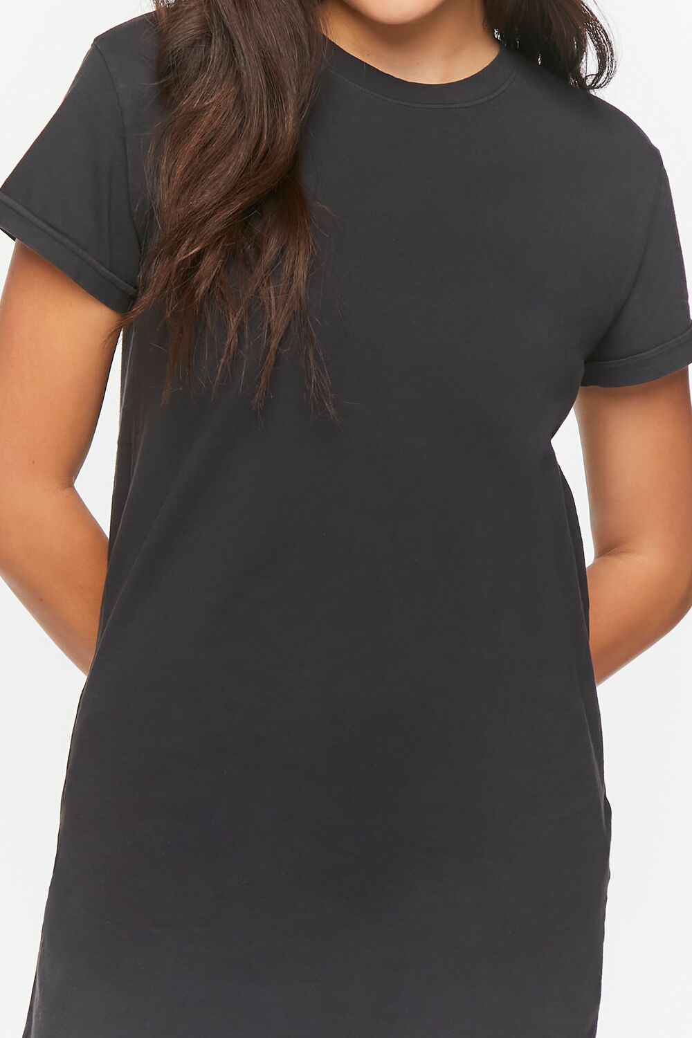 Raw-Cut Mini T-Shirt Dress