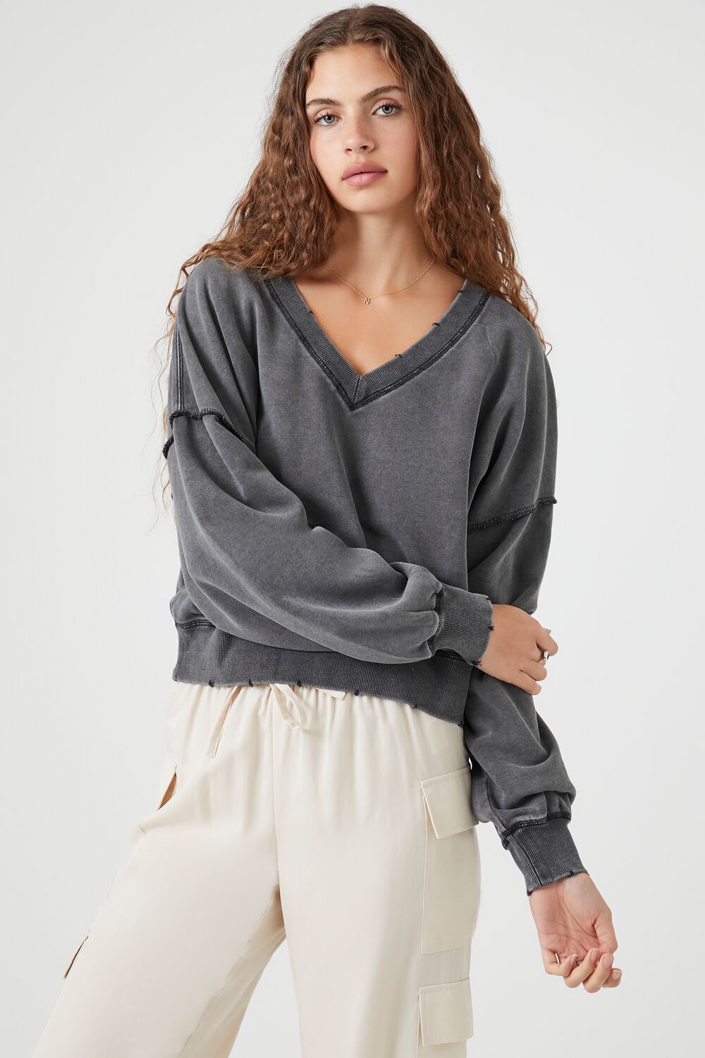 French Terry Mineral Wash Pullover
