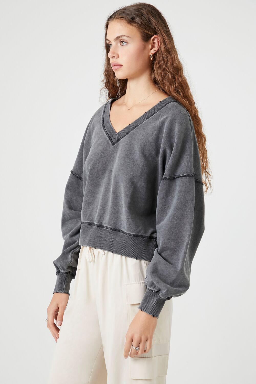 French Terry Mineral Wash Pullover