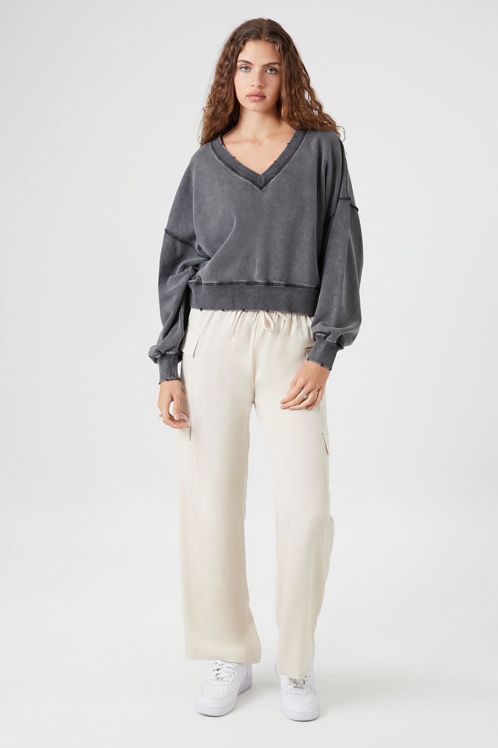 French Terry Mineral Wash Pullover