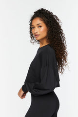 Fleece Raw-Cut Pullover