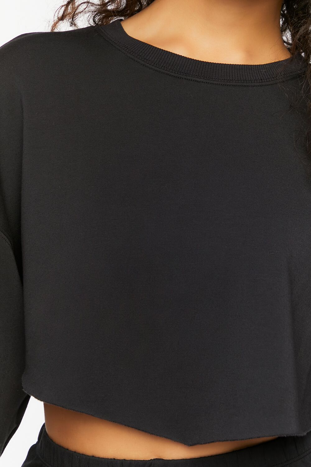 Fleece Raw-Cut Pullover