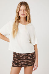 Twist-Back Cropped Tee