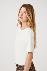 Twist-Back Cropped Tee