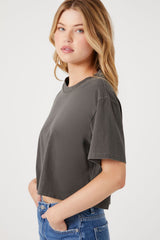 Cropped Crew Tee