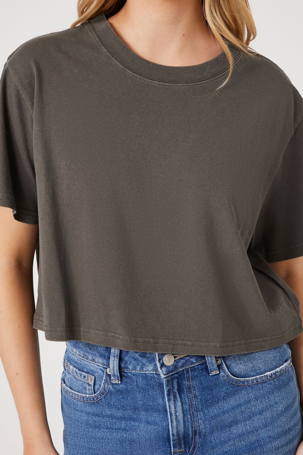 Cropped Crew Tee