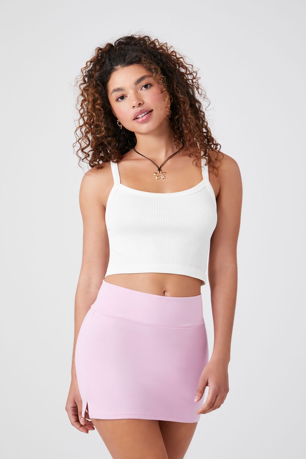 Vented Bodycon Mini Skirt