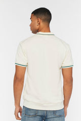 Striped-Trim Polo Shirt