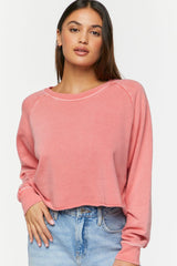 Raw-Cut French Terry Pullover