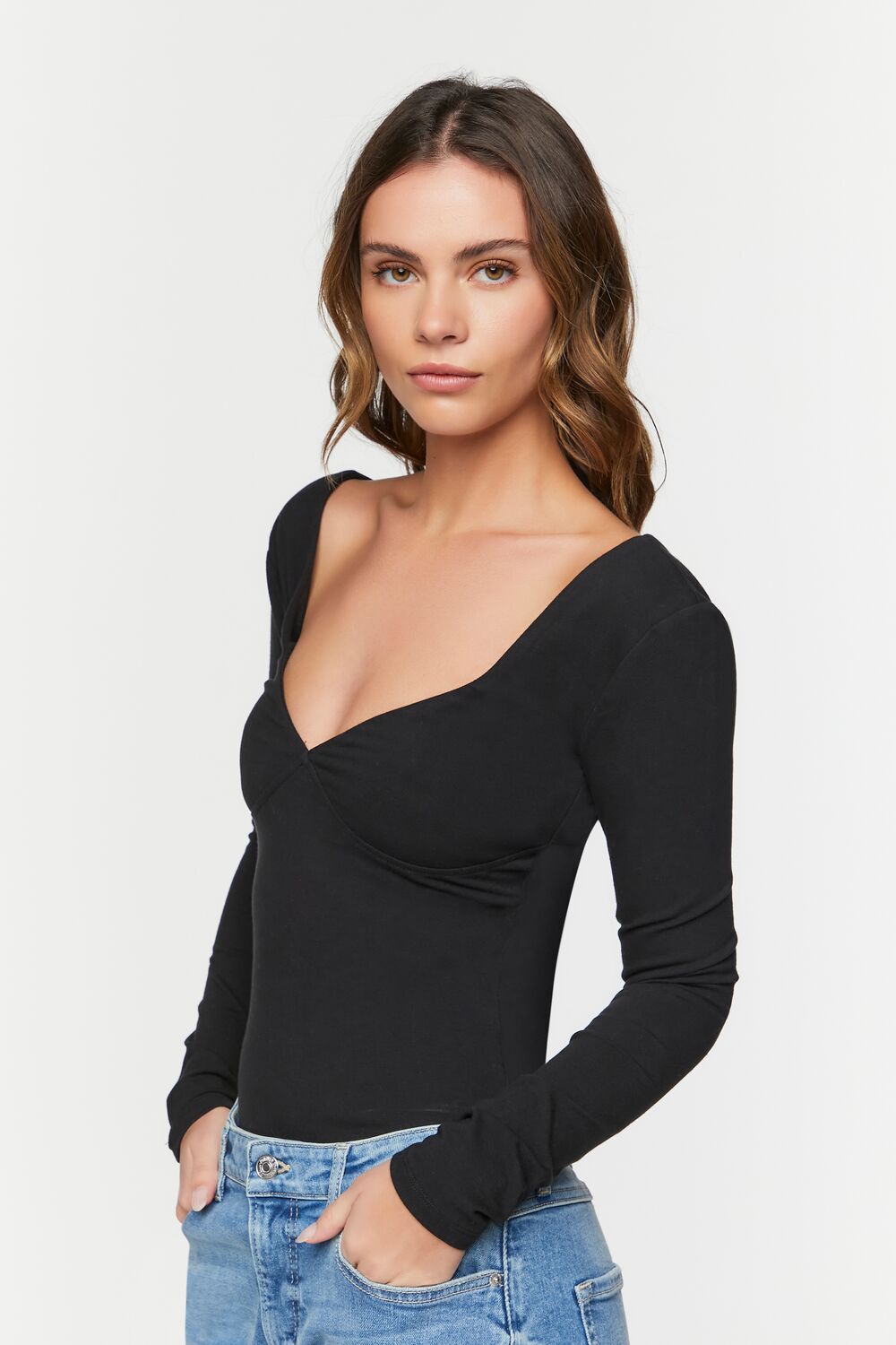 Underbust Long-Sleeve Bodysuit