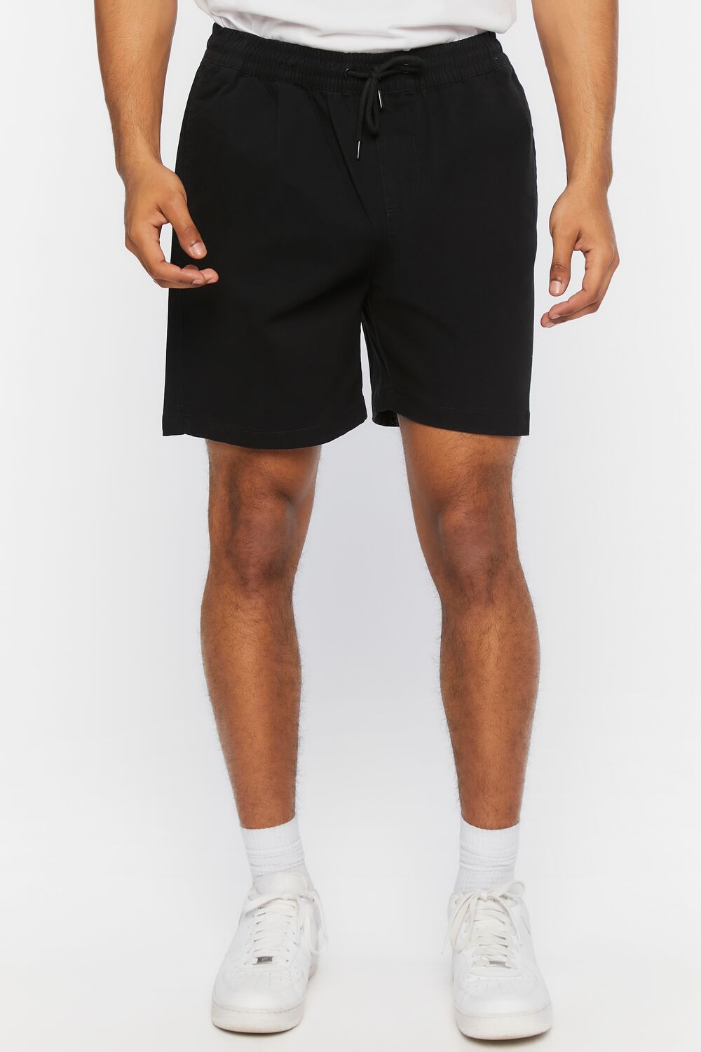 Cotton-Blend Drawstring Shorts