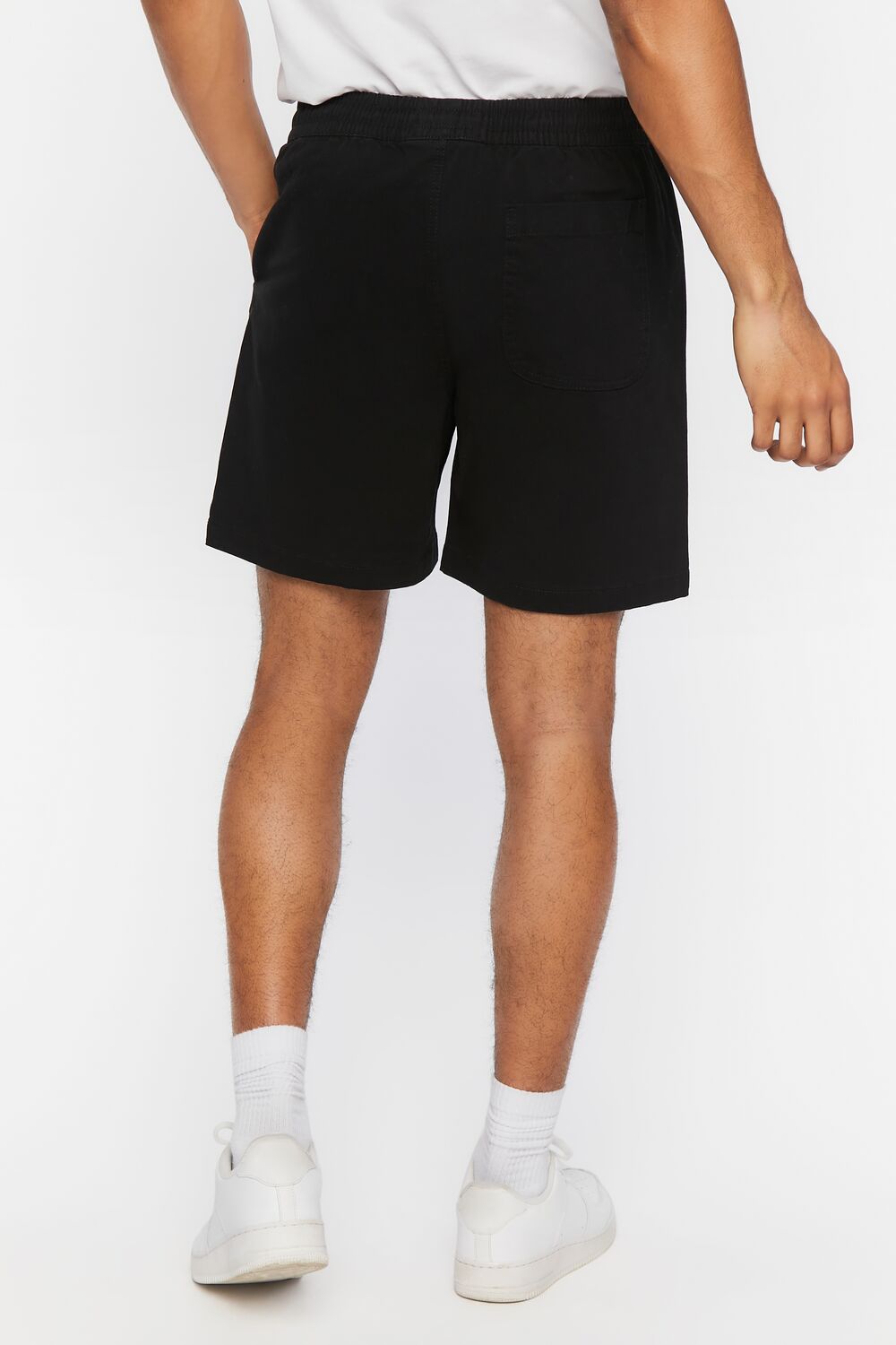 Cotton-Blend Drawstring Shorts