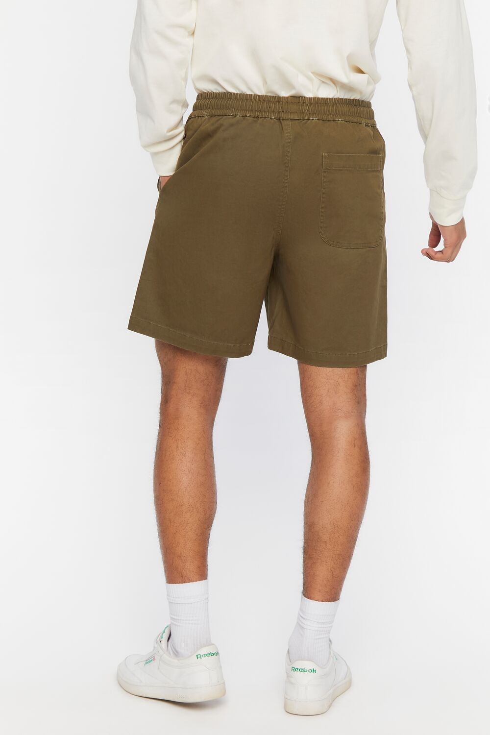 Cotton-Blend Drawstring Shorts