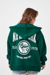 Plus Size New York Zip-Up Hoodie
