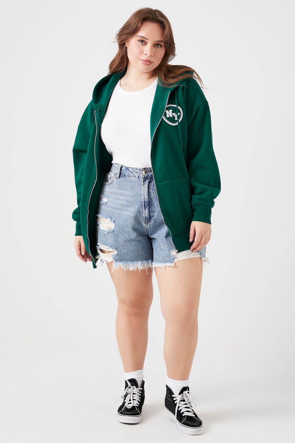 Plus Size New York Zip-Up Hoodie