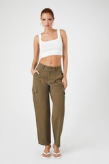 Twill High-Rise Trousers