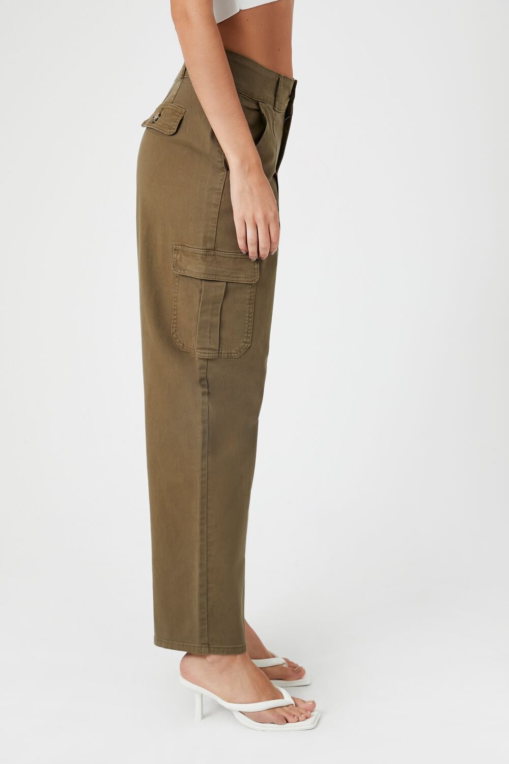 Twill High-Rise Trousers
