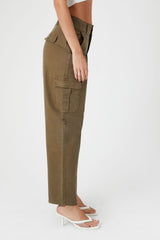Twill High-Rise Trousers