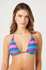 Chevron Triangle Halter Bikini Top
