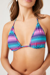 Chevron Triangle Halter Bikini Top