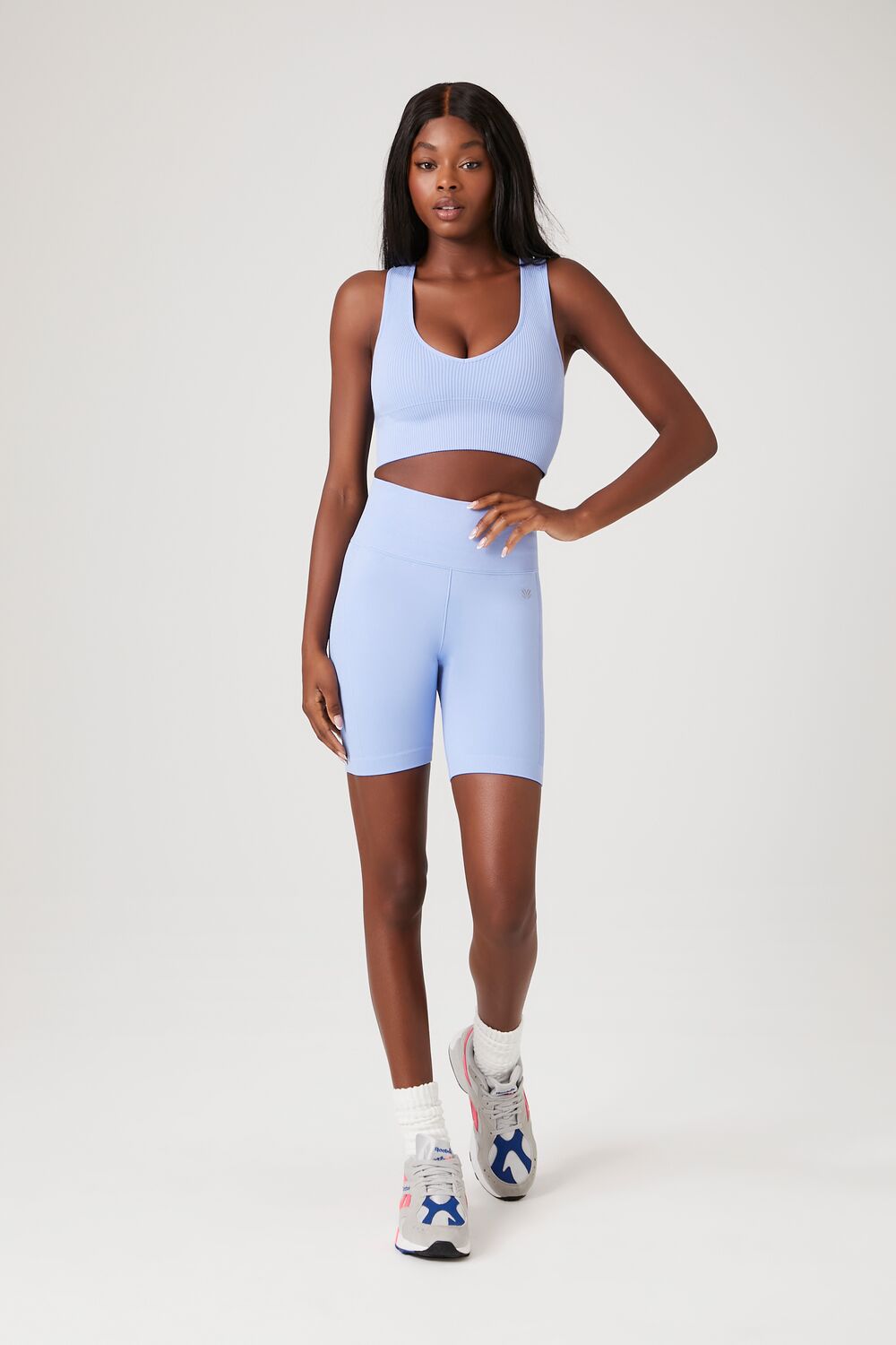 Seamless Ribbed Sports Bra