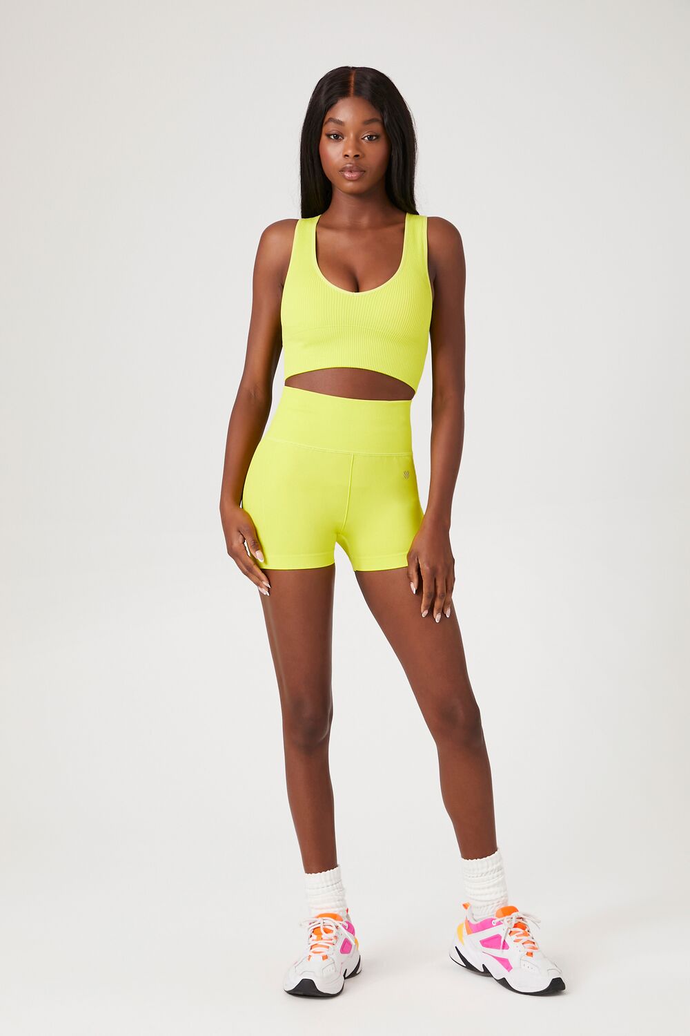 Seamless Ribbed Sports Bra