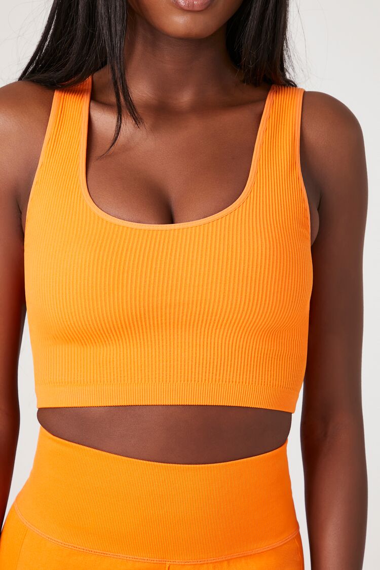 Seamless Ribbed Sports Bra