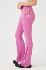 Cutout High-Rise Flare Pants