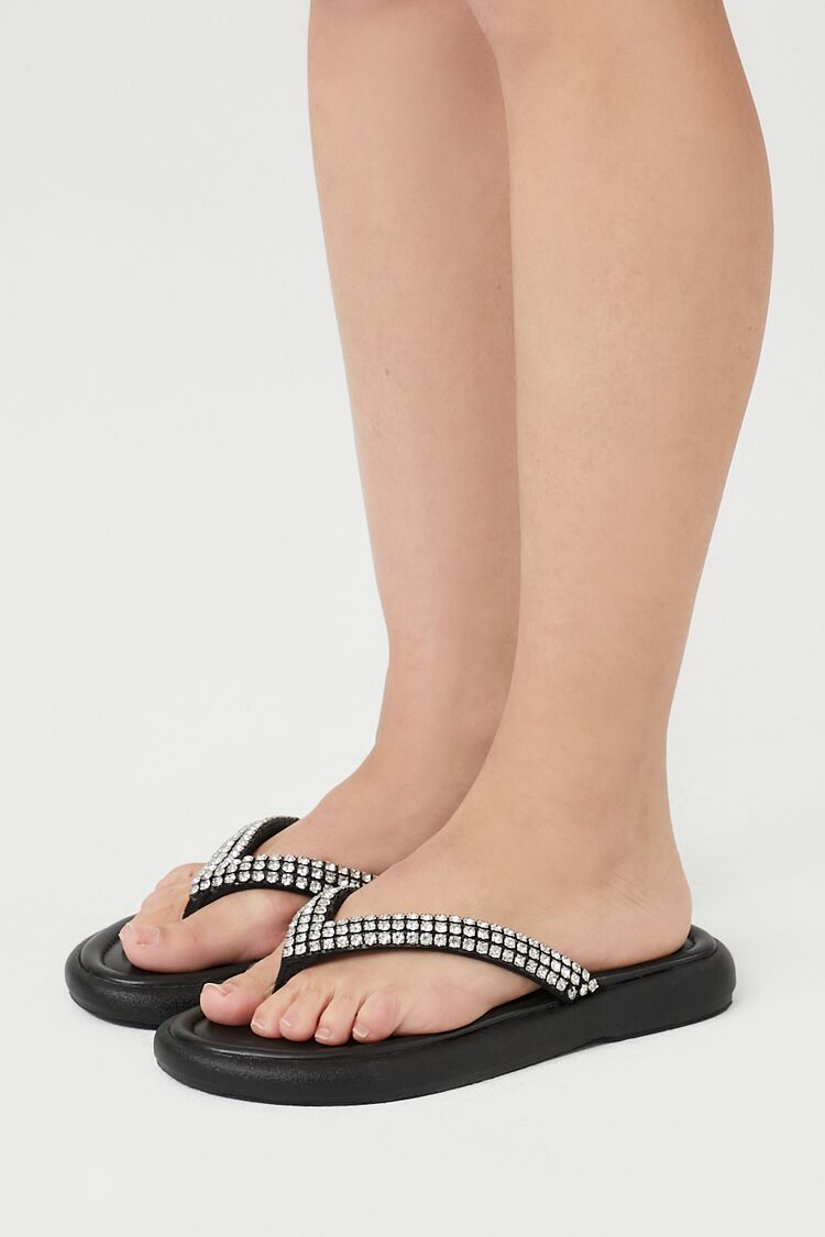 Rhinestone Thong Sandals