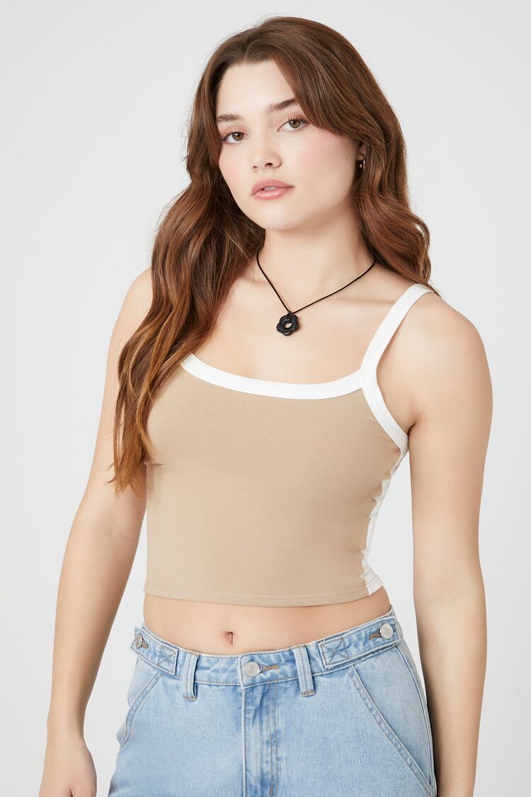 Colorblock Cropped Cami