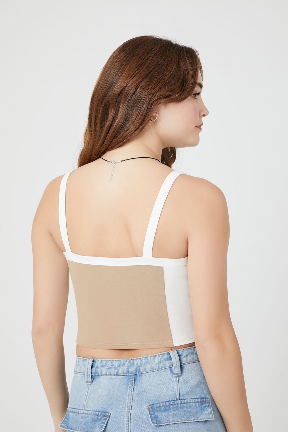 Colorblock Cropped Cami