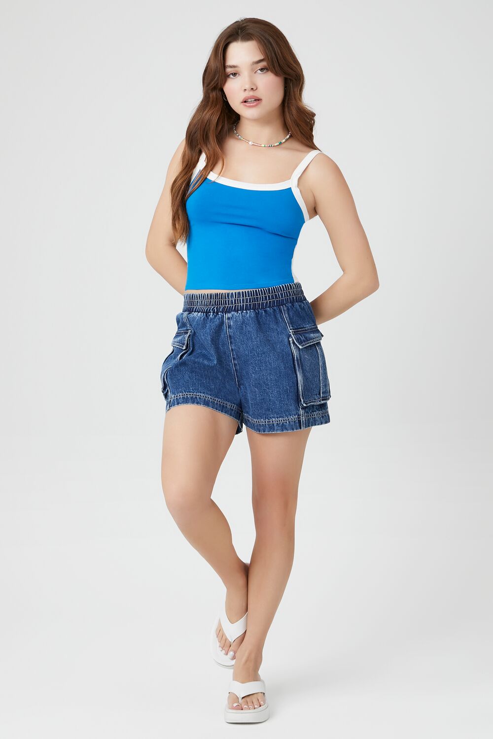 Colorblock Cropped Cami